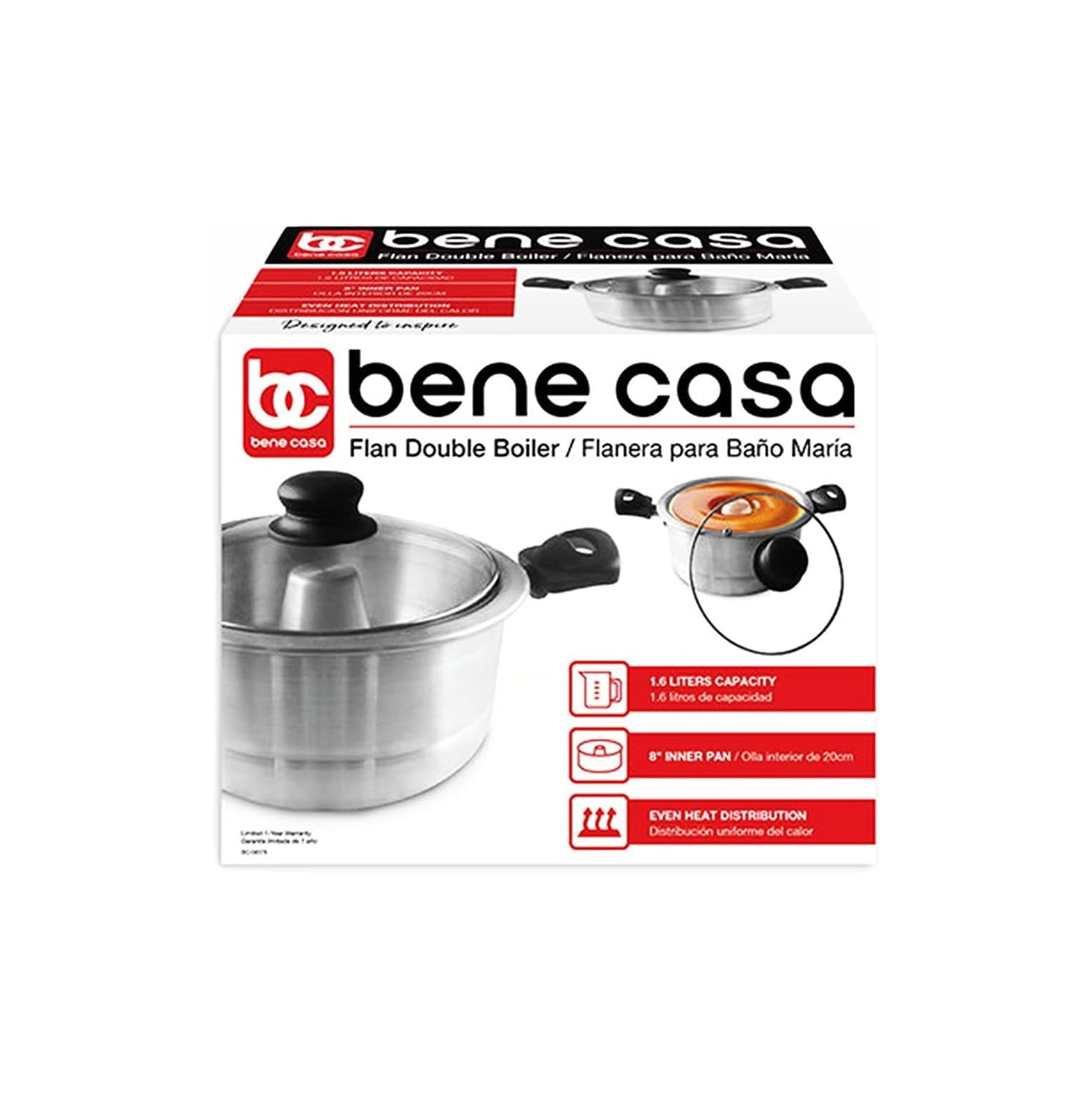 Flan Mold Double Boiler, Molde para Flan