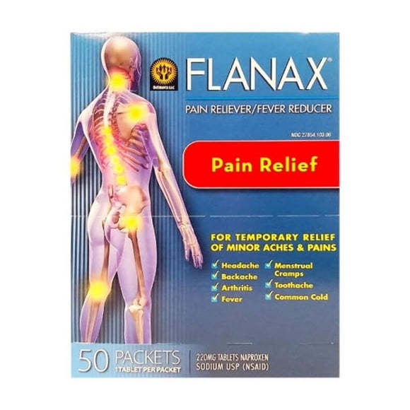 Flanax Pain Reliever Dispenser 2 ct - Case - 20 Units