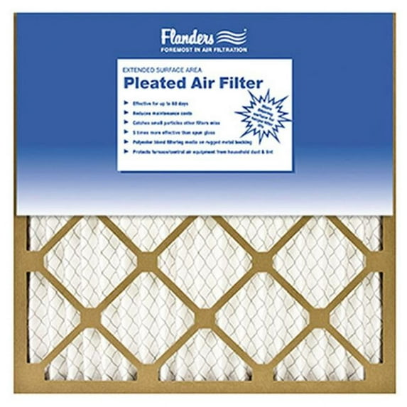 Flanders 81555.011224 -12" x 24" x 1"  Pleated Air Filter MERV 6 (Case of 12)