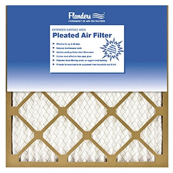 Flanders 81555.011424 14 x 24 x 1 in. Basic Pleated Air Filter - Pack Of 12