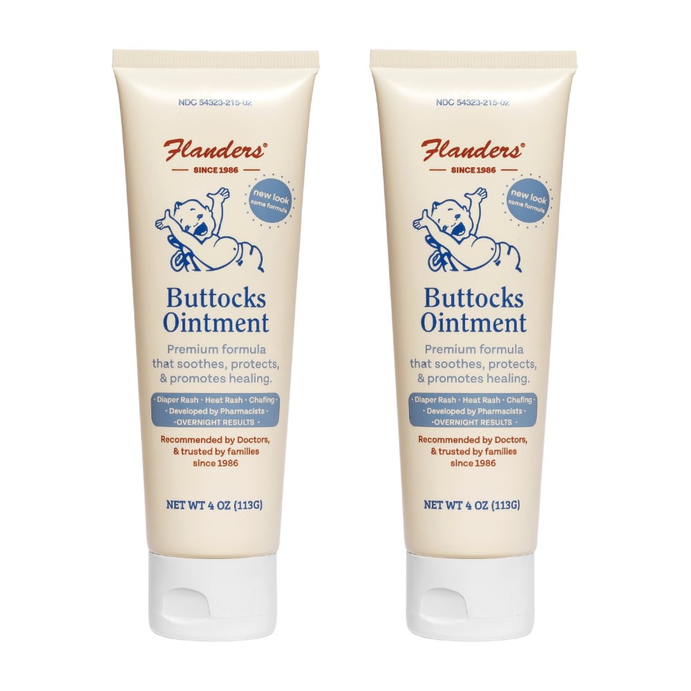 Flanders Buttocks Ointment (2 pack) Pharmacist Developed Premium