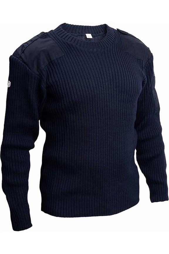 British Commando Sweater - Pure Merino Wool Sweaters Woolly Pully Crew Neck