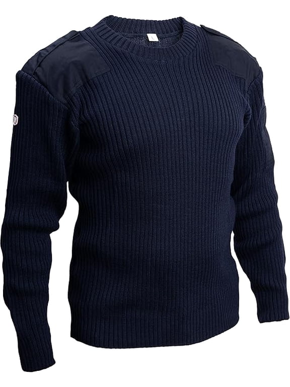 British Commando Sweater - Pure Merino Wool Sweaters Woolly Pully Crew Neck