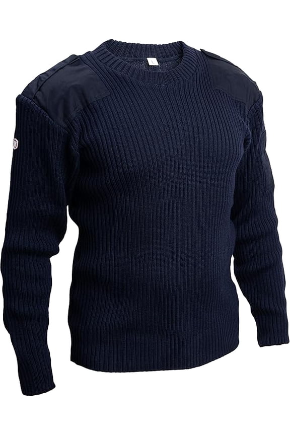 British Commando Sweater - Pure Merino Wool Sweaters Woolly Pully Crew Neck