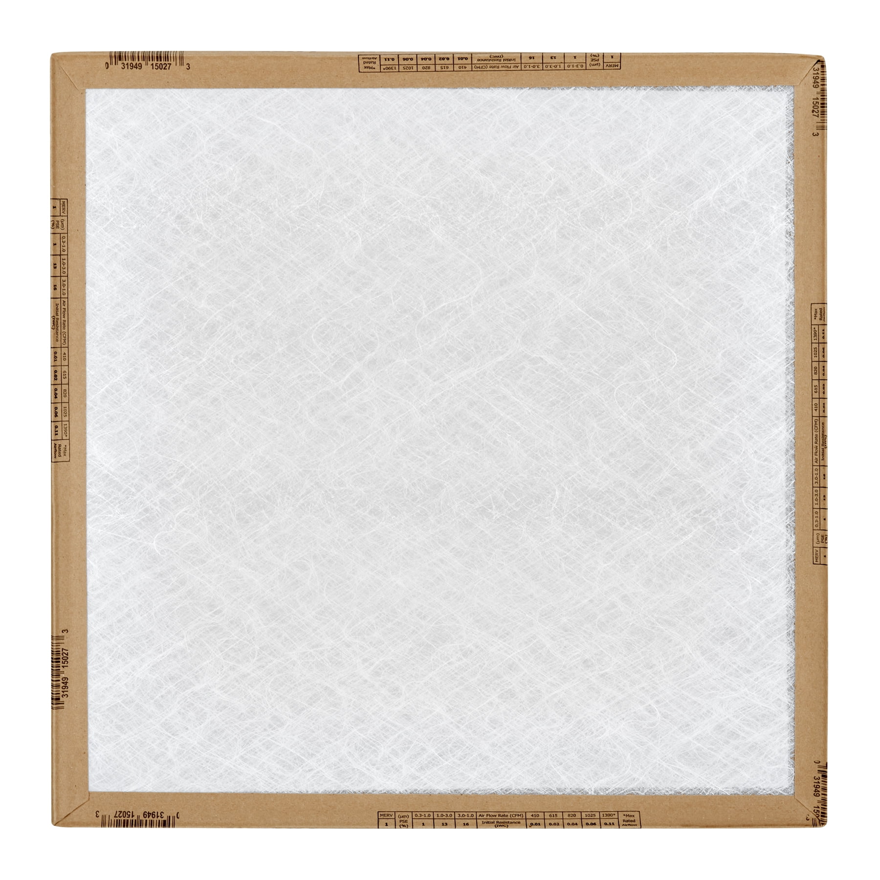 AAF Flanders EZ Flow II 12X24X1 Flat Panel Furnace Air Filter MERV 1, 1 Filter