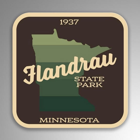 Flandrau State Park Decal Sticker | 4-Inches By 4-Inches | Vinyl Sticker | UV Protective Laminate | SP243