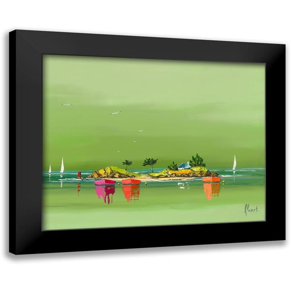 Flanet, Frederic 18x15 Black Modern Framed Museum Art Print Titled - Petite brise