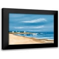 thumbnail image 1 of Flanet, Frederic 24x18 Black Modern Framed Museum Art Print Titled - Hameau au bord de la baie, 1 of 5
