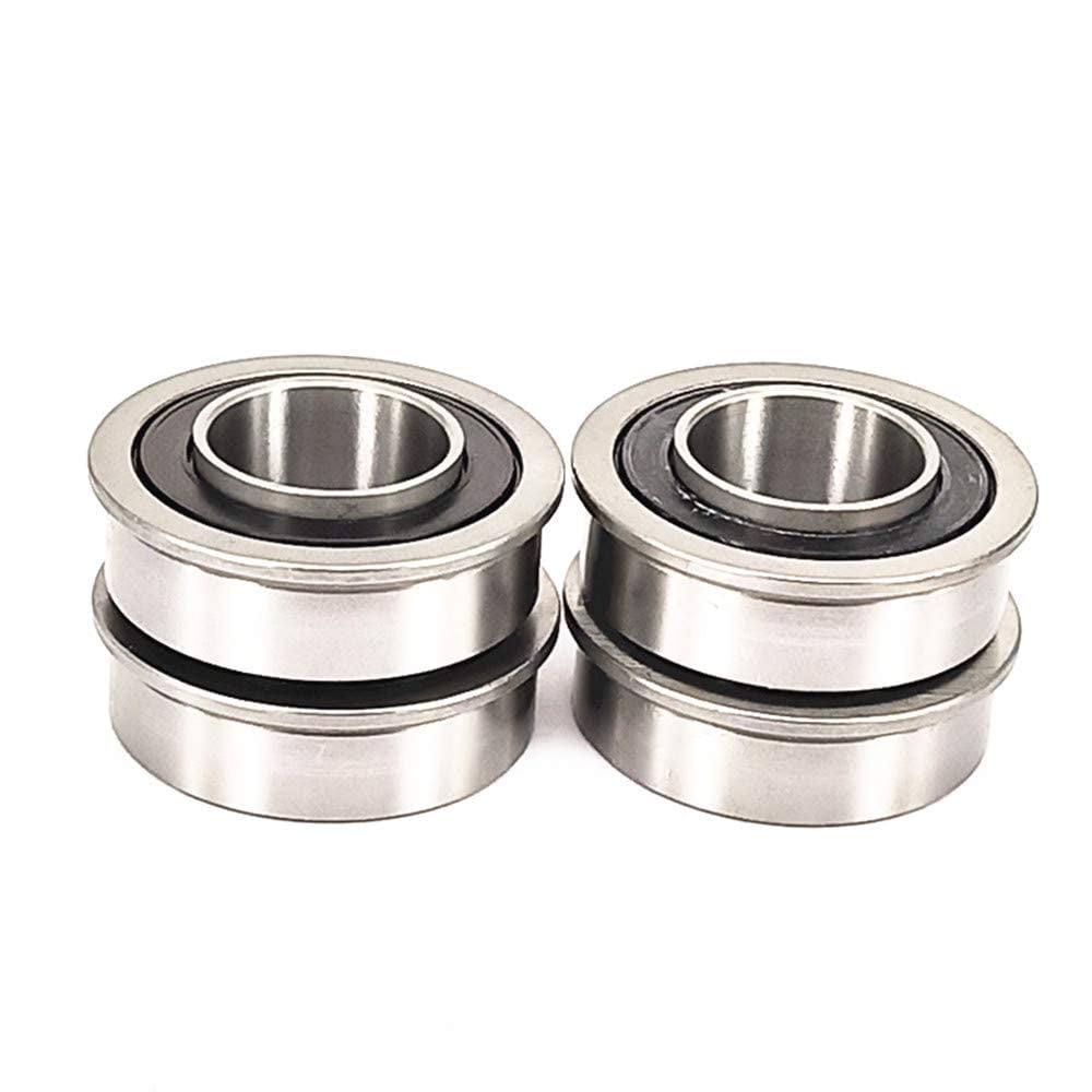 Flange Ball Bearing ID 3/4" x OD 13/8", for Lawn Mower Front Wheel, Wheelbarrow Wheel