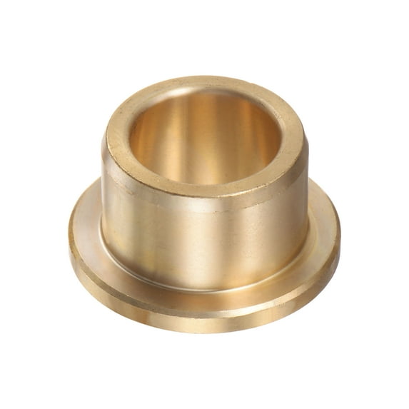 Flange Bearing Sleeve 15mm x 21mm x 15mm Bronze Self Lubricating Bushings Sleeve Bearing