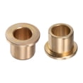 thumbnail image 1 of Flange Bearing Sleeve 15mm x 21mm x 20mm Bronze Self Lubricating Bushings Sleeve Bearing, 2 Pieces, 1 of 5