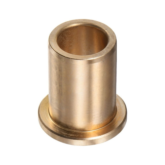 Flange Bearing Sleeve 15mm x 21mm x 30mm Bronze Self Lubricating Bushings Sleeve Bearing