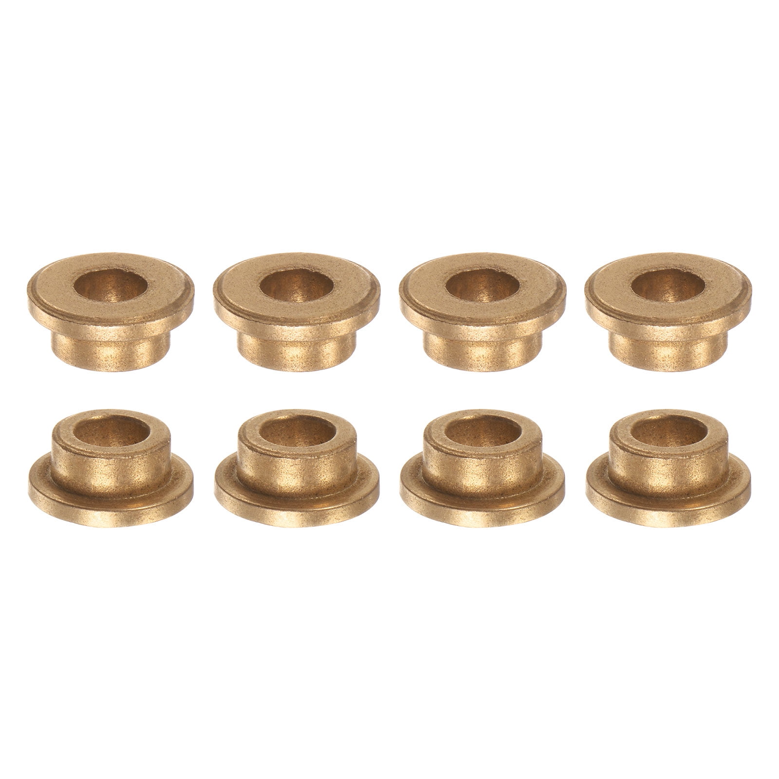 Flange Bearing Sleeve 6mm x 10mm x 6mm Bronze Self Lubricating Bushings