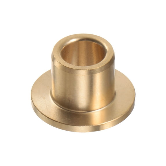 Flange Bearing Sleeve 8mm x 12mm x 12mm Bronze Self Lubricating Bushings Sleeve Bearing