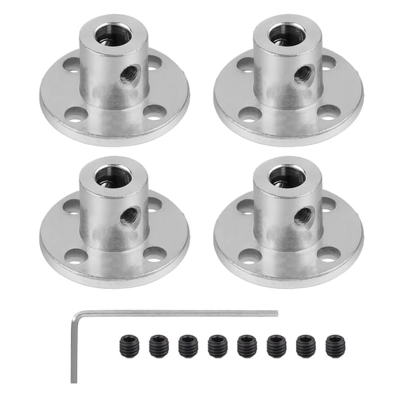 Flange Coupling for Shaft Coupler for Model Building Engines, 3 mm Flange Coupling Shaft Connector, Coupling Flanges, Shaft Coupling Flexible, Guide Model Coupling Accessories (3 mm)