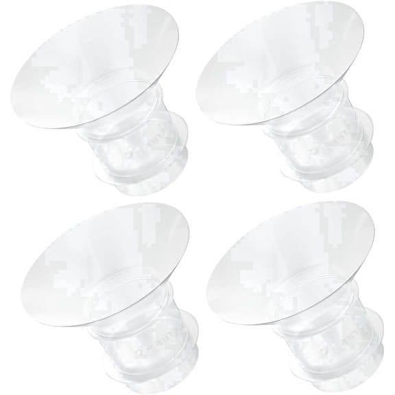 Dash Breast Pump Flange Inserts, Compatible with Medela, Spectra, Willow and Momcozy S12 Pro/S9 Pro/S9/S12 Wearable Pumps, 15mm, 4 Count