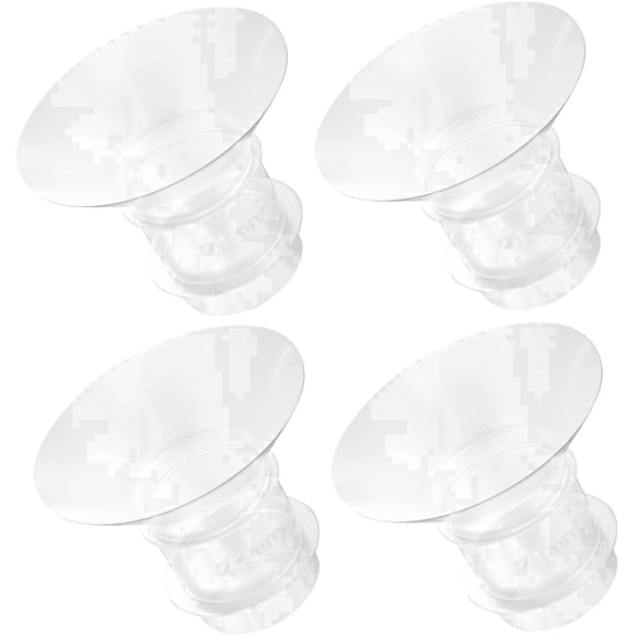Dash Breast Pump Flange Inserts, 15 mm, 4 Count, Compatible with Medela, Spectra, Willow and Momcozy Pumps