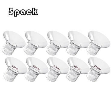 Flange Inserts 13/15/17/19/21mm for Medela,Spectra 24mm Shields/Flanges,Compatible with Momcozy S12 Pro/S9 Pro/S9/S12 Wearable Breast Pump,Reduce 24mm Nipple Tunnel Down to 13/15/17/19/21mm,4PCS