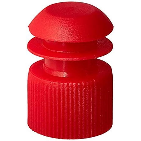 Flange Plug Cap 13mm Color: Red (1000 per Zip Lock Bag) Plastic, Polyethylene by Sponix BioRx