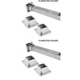 thumbnail image 1 of Flange Seat Hanging Rod Supports Closet Pole Sockets Stainless Steel Towel Bar Shelf Bracket Square Tube 4 Pcs, 1 of 1