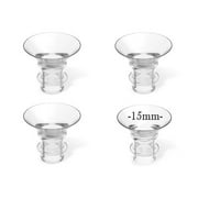 Flange Sizing Kit with Flange Inserts 13/15/17/19/21mm, Silicone Flange Insert Kit for 24mm Most Breast Pumps, Pumping Breastfeeding Essentials for New Moms