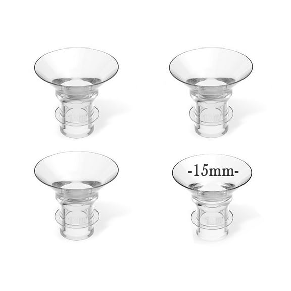 Flange Sizing Kit with Flange Inserts 13/15/17/19/21mm, Silicone Flange Insert Kit for 24mm Most Breast Pumps, Pumping Breastfeeding Essentials for New Moms