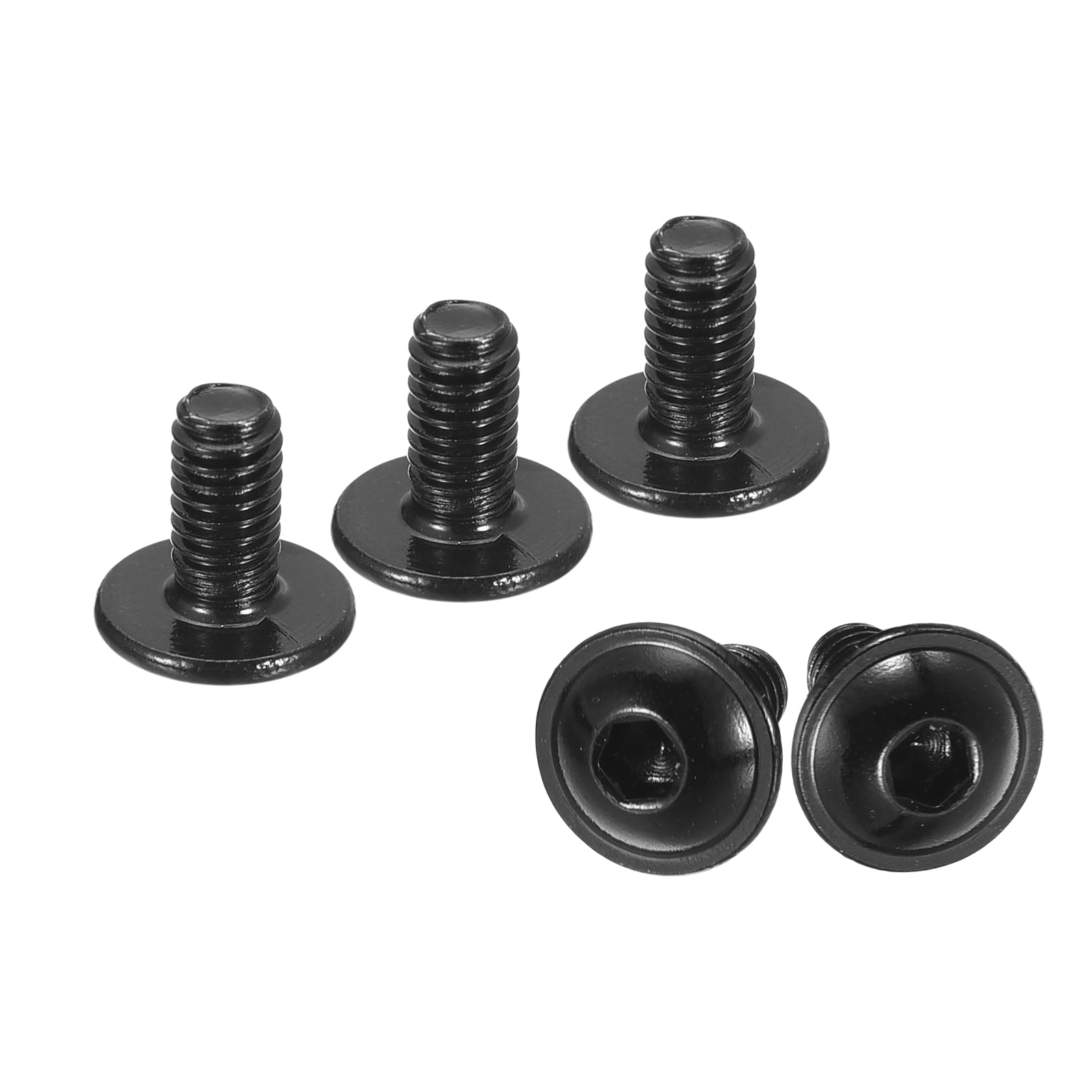 Flanged Button Head Socket Cap Screws, 100 Pack M4x8mm 304 Stainless