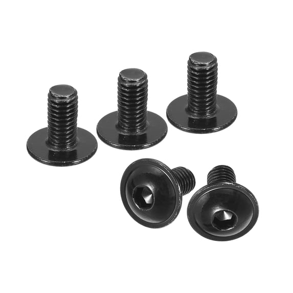 Flanged Button Head Socket Cap Screws, 100 Pack M5x10mm 304 Stainless Steel Bolts