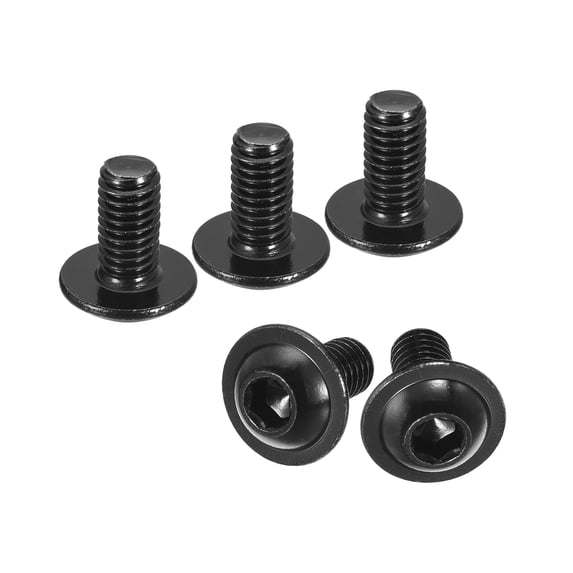 Flanged Button Head Socket Cap Screws, 50 Pack M6x12mm 304 Stainless Steel Bolts