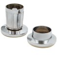 thumbnail image 1 of Flanges for Economy Shower Rod, Adjustable, Metal, Polished Chrome by Stone Harbor Hardware, 1 of 2