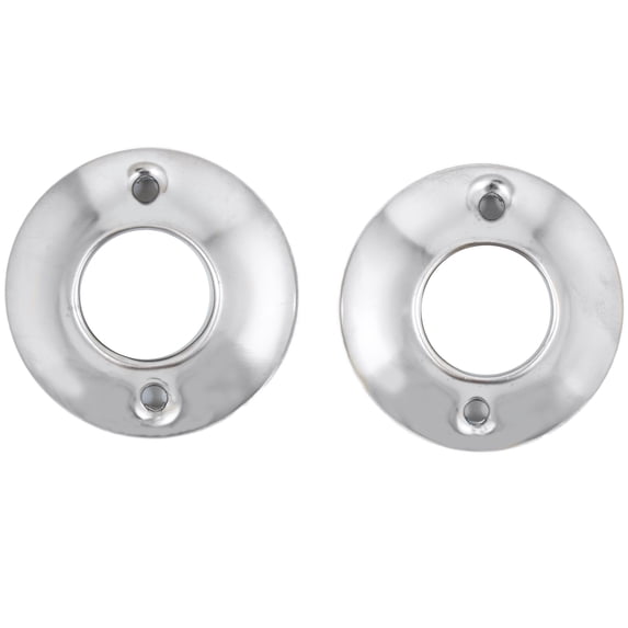 Flanges for Economy Shower Rod, Exposed Screws, Polished Chrome by Stone Harbor Hardware