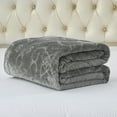 thumbnail image 1 of Flannel Bed Blanket,Soft Embossed Plush Fleece Blanket, Queen 75" x 91",3.3lb, 1 of 6