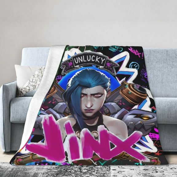 Flannel Blanket, Arcane Blue Jinx Luxurious Ultra Soft And Warm, Anti-Pilling,Wrinkle-Resistant Throw For Bed,Sofa 60"X50"