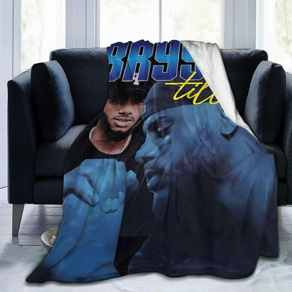 Flannel Blanket Bryson Rapper Tiller Throws Blankets Super Soft Fleece Air Conditioning Blankets for All Season 50"x40"