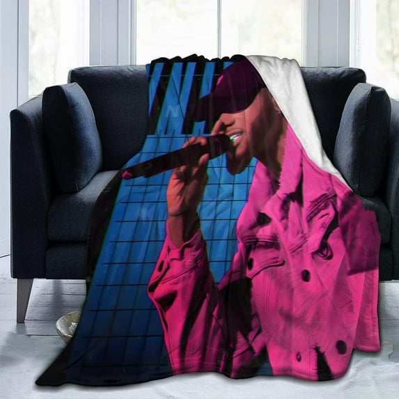 Flannel Blanket Bryson Rapper Tiller Throws Blankets Super Soft Fleece Air Conditioning Blankets for All Season 80"x60"
