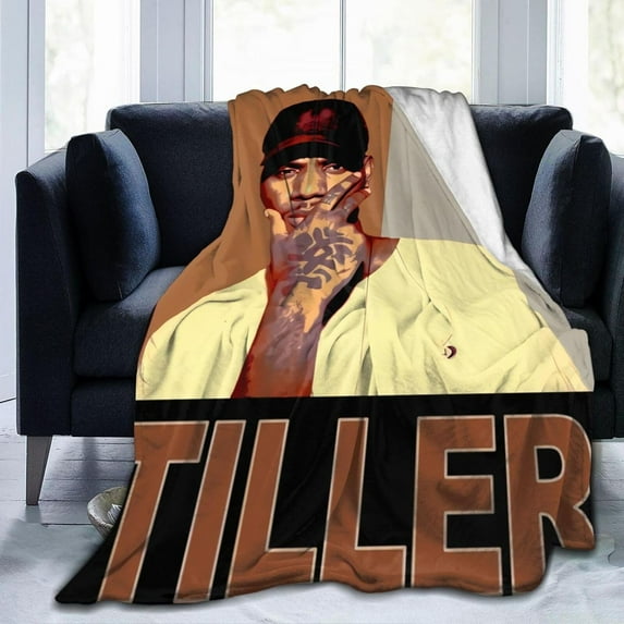 Flannel Blanket Bryson Rapper Tiller Throws Blankets Super Soft Fleece Air Conditioning Blankets for All Season 80"x60"