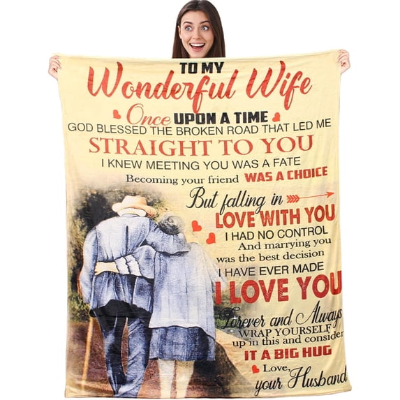 Flannel Blanket to Daughters, Birthday Blanket Gift, Air-conditioned Throw Blankets, Letter Printed Blanket to Daughter, Daughter's Blanket Gift, Letter Printed Flannel Quilts (Dad to Daughter)