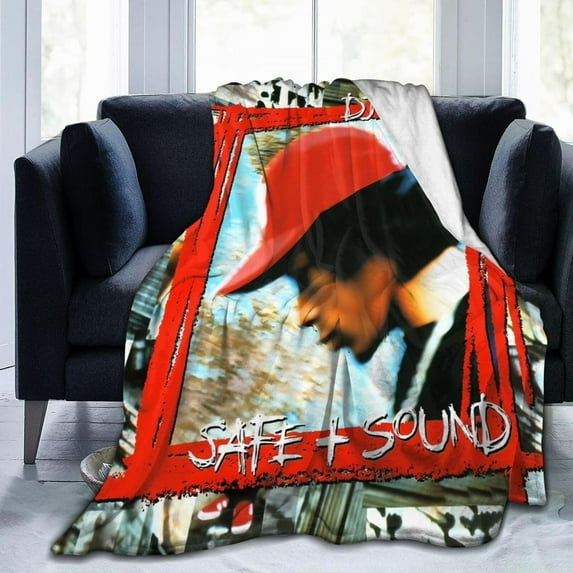 Flannel Blanket Dj Rapper Quik Throws Blankets Super Soft Fleece Air Conditioning Blankets for All Season 60"x50"