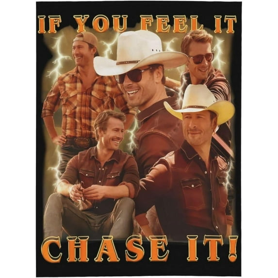 Flannel Blanket Glen Character Powell Nap Blanket Air Conditioning Blankets Couch Bed Office Blankets Soft and Cozy 80"X60"