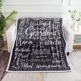 thumbnail image 1 of Flannel Blanket for Grandma - Grey Throw Blankets - Personalised Gifts for Grandma - Machine Washable Super Soft, Cosy Grandma Blanket | Birthday Gifts for Grandma - Grandmother Gift Christmas, 1 of 6