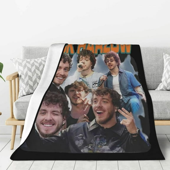 Flannel Blanket Jacks Music Harlow Nap Blanket Air Conditioning Blankets Couch Bed Office Blankets Soft and Cozy 40"X30"