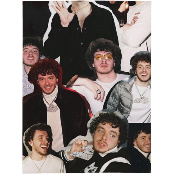 Flannel Blanket Jacks Music Harlow Nap Blanket Air Conditioning Blankets Couch Bed Office Blankets Soft and Cozy 80"X60"