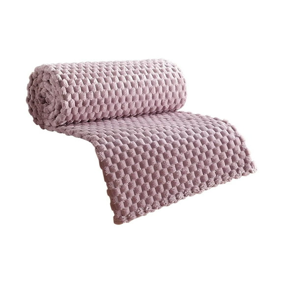 Flannel Blanket, Microfiber Polyester Blanket, Multi-Use Soft Warm Cover, Breathable Lightweight Cozy Bed Throw for Sofa, Camping, Gift, Pet-Friendly