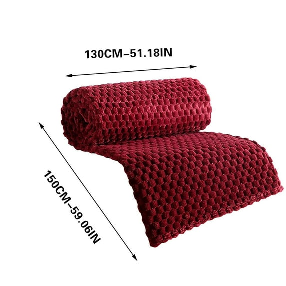 Flannel Blanket, Microfiber Polyester Throw Blanket, Soft Breathable Multi-Use Cover for Sofa Bed Camping, Warm Lightweight All-Season Gift for Pets