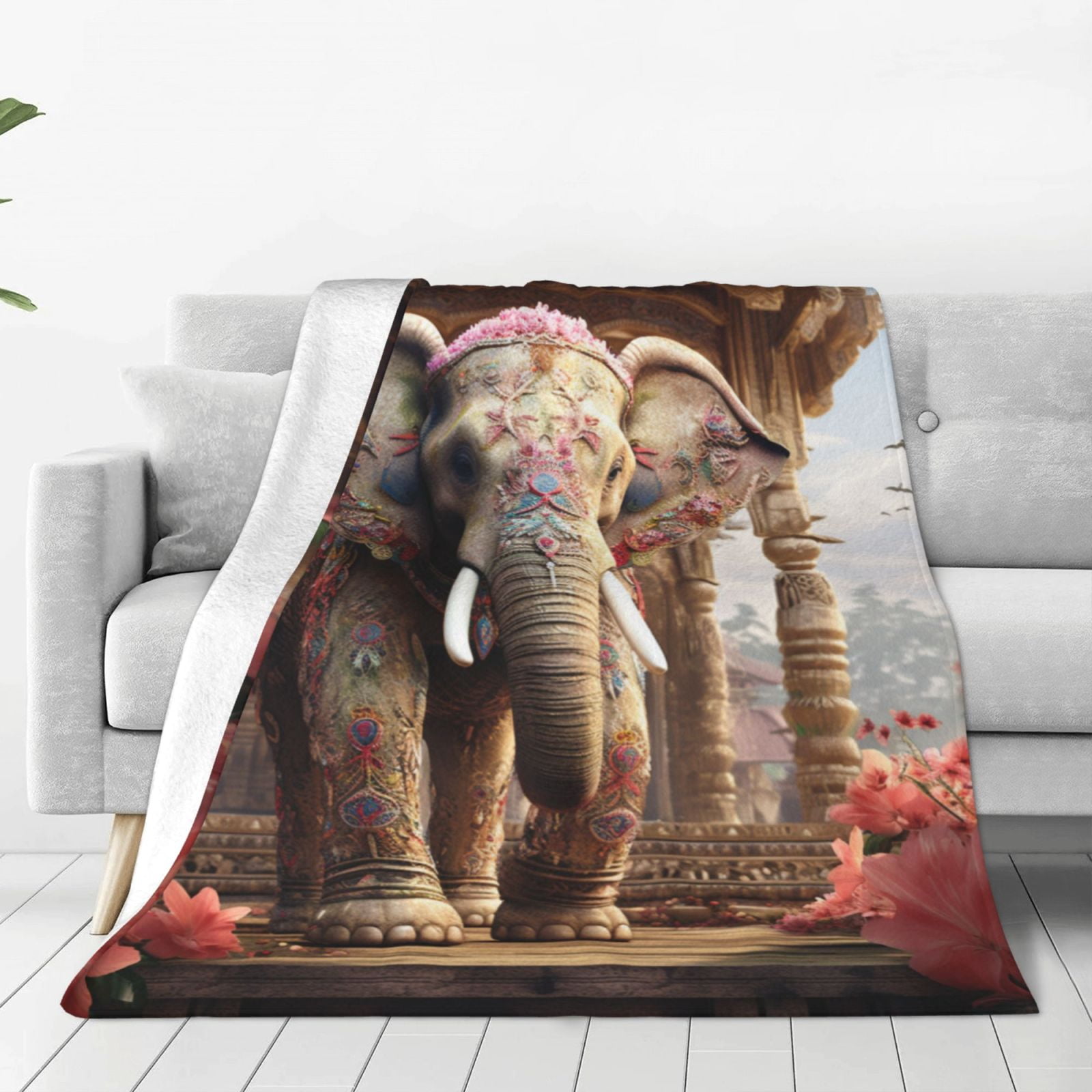 Photo inspiration: Gallery Detail: Flannel Blanket Sofa Chair Decorative Printed Bedspread Sofa Bed Cover