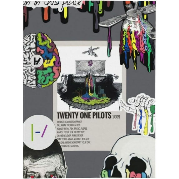 Flannel Blanket Twenty and One Music Pilots Nap Blanket Air Conditioning Blankets Couch Bed Office Blankets Soft and Cozy 40"X30"