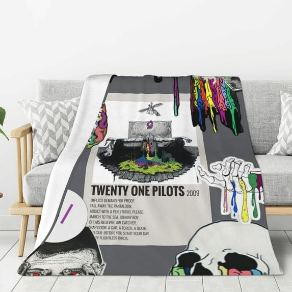 Flannel Blanket Twenty and One Music Pilots Nap Blanket Air Conditioning Blankets Couch Bed Office Blankets Soft and Cozy 40"X30"