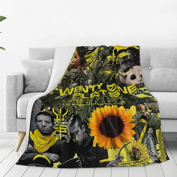 Flannel Blanket Twenty and One Music Pilots Nap Blanket Air Conditioning Blankets Couch Bed Office Blankets Soft and Cozy 60"X50"