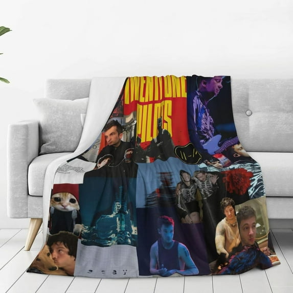Flannel Blanket Twenty and One Music Pilots Nap Blanket Air Conditioning Blankets Couch Bed Office Blankets Soft and Cozy 60"X50"