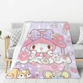 Flannel Blankets Cute Cartoon My Melodys Blanket Throw Blankets Air